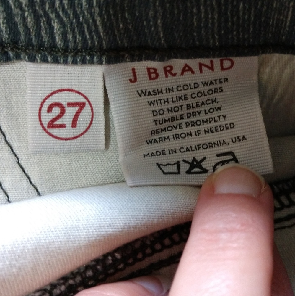J Brand Skinny Woodgrain Print Jeggings NWOT - Picture 5 of 6